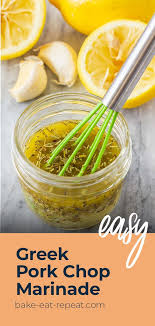 Make This Easy Greek Pork Chop Marinade For Tasty Flavourful Grilled Pork Chops In 2020 Pork Chop Marinade Homemade Sauce Grilled Pork Chops
