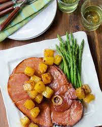 Ham Steak With Brown Sugar Glaze Blue Jean Chef Meredith Laurence