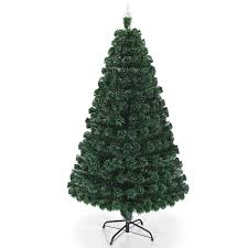At christmas central, we carry a large collection of artificial fiber optic christmas trees. Costway 5 6 7 Pre Lit Fiber Optic Christmas Tree Multicolor Lights Walmart Com Walmart Com
