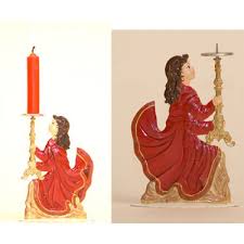 Angel Candle Christmas Pewter Wilhelm Schweizer