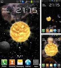 Solar System 3d Para Android Baixar Gratis O Papel De Parede Animado Sistema Solar 3d De Android