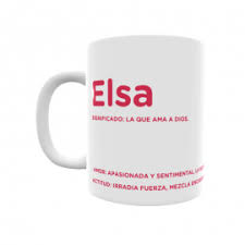 Taza Con El Significado Del Nombre Elsa