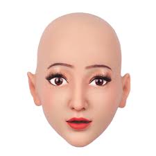 DATEN Silicone Crossdresser Mask Realistic Soft Female Full Silicone fake  Head for Transgender Costumes Cosplay Halloween/Color 1 / Standard version  : Amazon.co.uk: Toys & Games