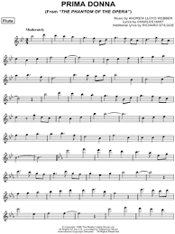Instrumental solo in eb major. Prima Donna From The Phantom Of The Opera Sheet Music Flute Solo In Bb Major Download Print Sku Mn0093626