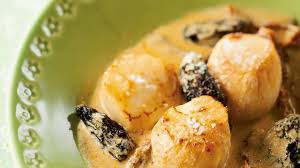 Noix De Saint Jacques Aux Morilles Et A La Creme De Cidre Noix De Saint Jacques Cuisine Et Boissons Alimentation