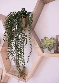 artificial hanging button fern plant in pot 24 long 2021 potted plants indoor flower balcony