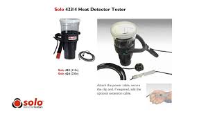 Adjustment lever for angled surfaces. Solo Heat Detector Testing 423 424 461 Youtube