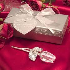 Crystal Long Stem Rose Rose Wedding Favors Unique Wedding Favors Wedding Favors Unlimited