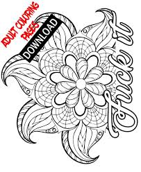 Jul 20, 2020 · several years later, however, the trend of free printable coloring pages for adults might seem a little less ludicrous and a bit more, well, relaxing. Adult Word Coloring Pages Download Vulgar Profanity Printable Etsy
