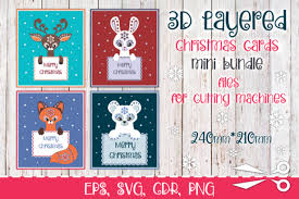 Download 3d Layered Christmas Cards Bundle Graphic By Olga Belova Creative Fabrica In 2020 Christmas Cards Graphic Design Pattern Cards PSD Mockup Templates