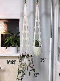 Modern Macrame Plant Hanger Without Tassel On Bottom Small Or Etsy Macrame Plant Hanger Macrame Plant Plant Hanger