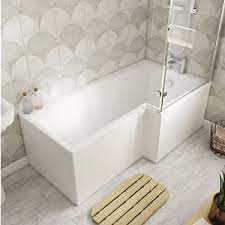 Buy search results for l shaped within bath mat shower & bath mats online! Wickes Veroli L Shaped Right Hand Shower Bath 1700 X 850mm Wickes Co Uk