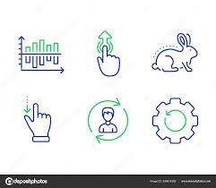 Animal Tested Diagram Chart And Human Resources Icons Set