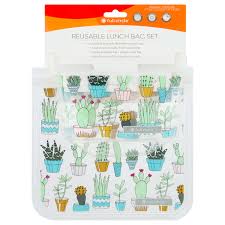 Label clear side and wipe clean with dry erase markers. Save On Full Circle Ziptuck Reusable Lunch Bag Set Cactus Order Online Delivery Stop Shop