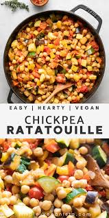 Chickpea Ratatouille Simple Delicious The Simple Veganista Beverly Recettesvegetaliennes En 2020 Recette De Diner Idee Recette Dejeuners Sains