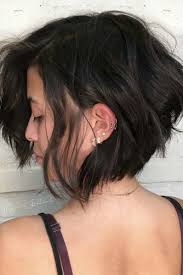 A haircut like this will definitely to tame thick hair while rocking a pixie cut, do like actress kate mara and go for an effortlessly. Messy Bob Hairstyles Black Color Shorthair Short Hairs London