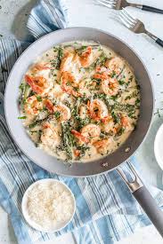 Toss the shrimp alfredo with the pasta: Keto Asparagus And Shrimp Alfredo Health Starts In The Kitchen