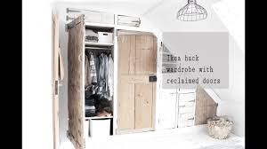 We often turn to ikea for cheap storage options, which makes their basic wardrobes a popular item in a lot of homes. Ikea Hack Wardrobe Build With Reclaimed Doors Part 2 Built In Wardrobe Reclaimed Doors Ikea Hacks Wardrobe