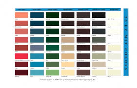 saf perimeter systems color chart saf southern aluminum