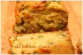 Cake Aux Lardons Comte Et Poireau Recette Recette De Cuisine Simple Lardon Cake Lardons