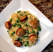 Risotto Avec Saucisses Et Petits Pois Au Cookeo Recette Cookeo Recette Facile Et Rapide Soir Idee Recette Rapide Cookeo Recette
