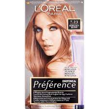 loreal paris preference permanente haarkleuring 7 23 rosegold blond loreal paris loreal paris
