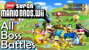 I play as mario throughout the walkthrough. New Super Mario Bros Wii All Bosses 3 Players Youtube