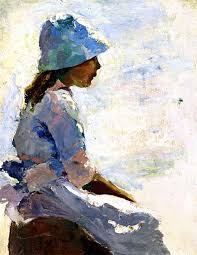 Bo Fransson At The Seaside Charles W Hawthorne Circa 1920 Art Painting Impressionist Paintings