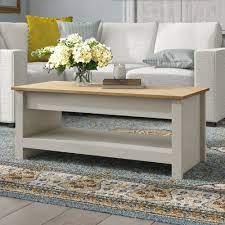 Smart storage and entertaining begins with the humble crew maddox tray coffee table ottoman with storage. Modern Farmhouse Small Under 50cm Oak Coffee Tables You Ll Love Wayfair Co Uk