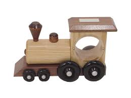 Locomotive Train Penny Bank Wood Toys Wooden Toys Piggy Bank