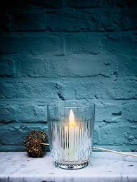 Nearly natural silk magnolia pillar candle holder reg. Waterford Crystal Ardan Mara Cut Glass Hurricane Candle Holder Large