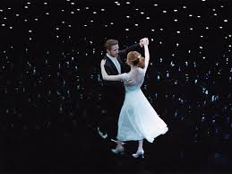 Emma stone looks chic in a vintage blue dress while filming a scene for la la land outside a. Here Are All The Iconic Musical Movie References In La La Land