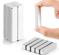 Spencer 2 x 0.4 x 0.4 Inch Neodymium Rare Earth Bar Magnets N35 Strong  Metal Neodymium Magnet Heavy Duty Block Magnets, 5 Pack