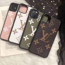Louis Vuitton Style Classic Monogram Leather Designer Iphone Case Louis Vuitton Phone Case Iphone Case Design Iphone Leather Case