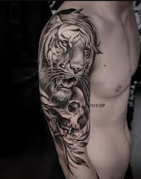 Tiger Tattoos On Upper Arm Tiger Tattoo Sleeve Best Sleeve Tattoos Tiger Tattoo