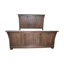 James panel bed with footboard in antiqued coffee. 80 Off Restoration Hardware Restoration Hardware St James King Wood Bed Frame Beds