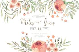 Almost files can be used for commercial. Download Wedding Invitation With Watercolor Flowers Ready To Print For Free Wedding Invitations Cheap Free Printable Watercolor Flowers Wedding Invitations