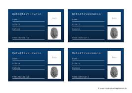 Detektiv Zubehor Und Deko Selbst Basteln Ausweis Vorlage Zum Ausdrucken Detektivausweis Polizei Geburtstag Kinder Geburtstag Ideen