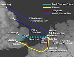 When travelling through the channel tunnel (also known as the chunnel), train speed is reduced to around 100 mph (160 km/h). How To Travel From The Uk To The Netherlands By Train Or Ferry