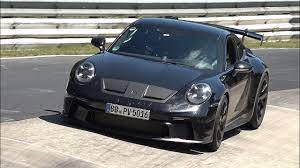 Look at the latest spy photos of the 2020 porsche 911 gt3. 2021 Porsche 992 Gt3 Exhaust Sounds On The Nurburgring Youtube