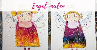 Tutorial Happy Angel Lass Uns Einen Engel Malen Happy Painting