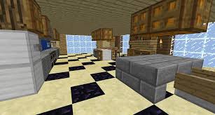 Minimalistic counters and cabinets are the focus of the design. Minecraft Interior Design Ideas Kitchen