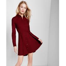 Express Tulip Skirt Shirt Dress 70 Liked On Polyvore Featuring Dresses Purple Wetlook Dress Express Dresses Long Dresses Long Shirt Dress Shirt Dress