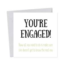 Diy transparent wedding card box. Funny Engagement Card Various Colours Engaged Wankers Cards Paper Greeting Cards Delage Com Br