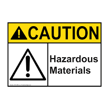 Check spelling or type a new query. Ansi Caution Hazardous Materials Sign Ace 3550 Hazardous Material