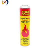 OEM Boş Teneke Aerosol Kutusu Gaz Butan için Kamp 52X195