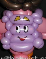 Balloon Backpack From Dora The Explorer Balloon Dora The Explorer Sculpture Twist Character Art Balloons Dora Dora The Explorer