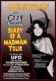 Ozzy Osbourne Diary Of A Madman Tour Concert Posters Music Concert Posters Diary Of A Madman