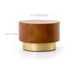 Choose from contactless same day delivery, drive up and more. Fleet 24 Round Leather Coffee Table Pottery Barn