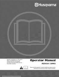 If i pull up on the pto switch, a click will sound and i will see the hours. Husqvarna Rz5424 Operator S Manual Pdf Download Manualslib
